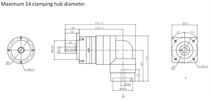 Sigriner PLMD90 5 Acrtimne High Precision 10:1 Ratio Planetary Gearbox Sigriner PLMD90 5 Acrtimne High Precision 10:1 Ratio Planetary Gearbox